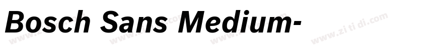 Bosch Sans Medium字体转换 Bosch Sans Medium字体转换